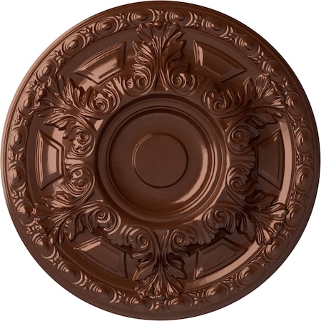Ekena Millwork Granada Ceiling Medallion (Fits Canopies up to 7 1/8"), 23 1/2"OD x 2 3/4"P, Copper Penny CM24GACPS